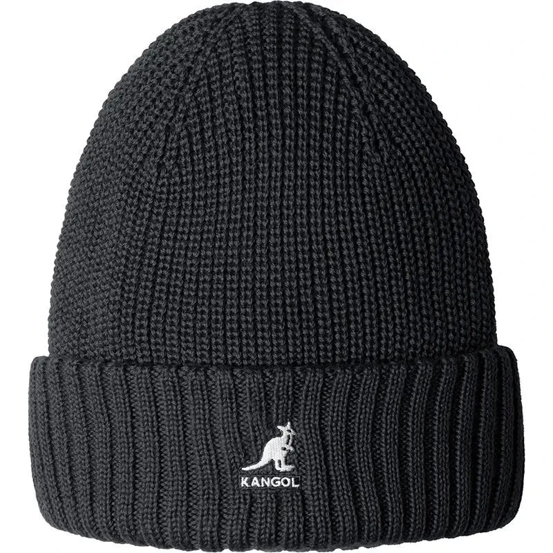Image of Kangol Woolen hat Kangol Merino Rib Noir Unisex TU