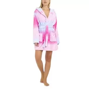 Brave Soul Ladies/Womens Mermaid Hooded Dressing Gown (S) (Pink)