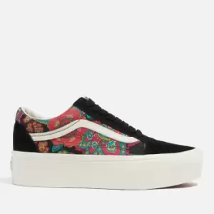 Image of Vans Paisley Bloom Old Skool Stackform Suede Trainers - UK 5