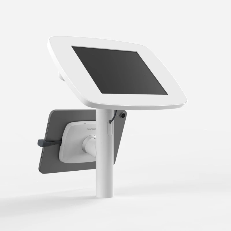 Image of Bouncepad Original Twin Exposed Front Camera and Home Button White Samsung Galaxy Tab A9 and A11 8.7 Inch (2023 - 2025) TW-W4-TA9-MN
