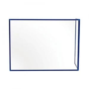 image of Bi-Office Maya Duo Acrylic Board with Blue Frame 1200 x 900 mm + 600 x 900 mm Pack of 2