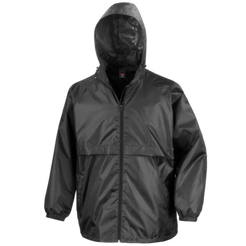 Image of Result Result Men Core Lightweight Waterproof Shield Windproof Jacket in Black Size: X-Small Black XS Male 5055747557633