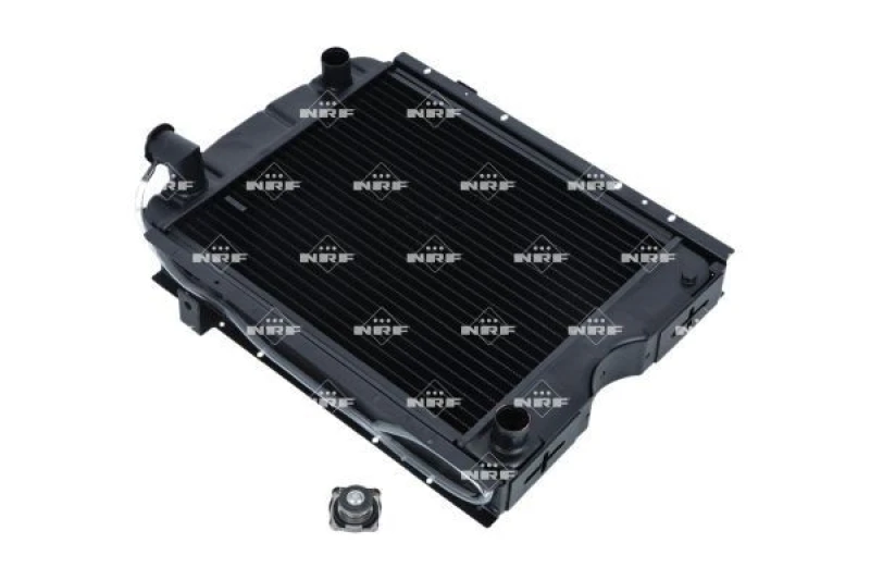 Image of NRF 52173 Engine radiator EASY FIT Brazed cooling fins, Copper, with lid Copper Radiator,engine cooling (470)