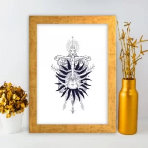 Image of AC10722691373 Multicolor Decorative Framed MDF Painting