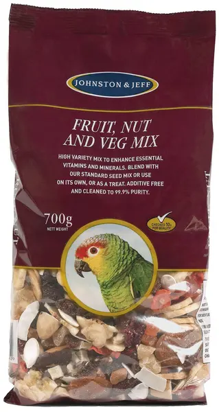 image of Johnston and Jeff Fruit Nut and Veg Mix Seed Bird Food 700g