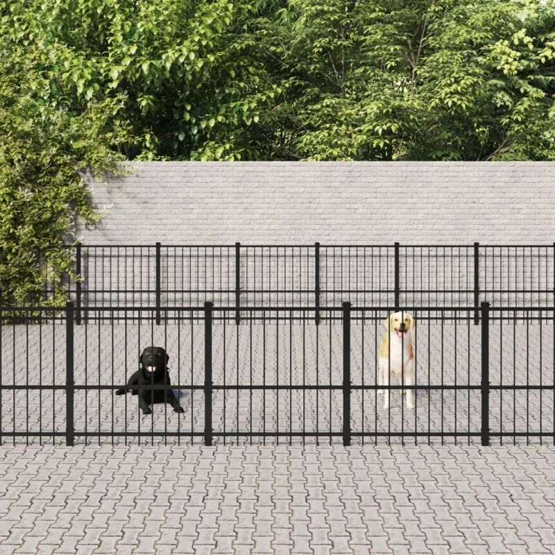Image of VIDAXL Outdoor Dog Kennel Steel 46.1 m² vidaXL 3124650