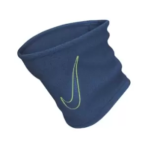 Image of One Size Nike Fleece Neck Warmer Court Blue Lemon Twist