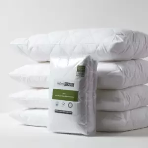 image of Anti Allergy Pillow Protectors, Pack of 4 - White - Homescapes