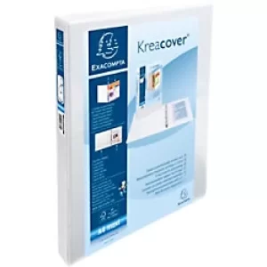 image of Kreacover Ring Binder PP A4+ 2D Rings 20mm, S38mm, A4+, White, Pack of 10