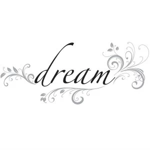Image of Fine Decor Fine Decor Dream Wall Quote