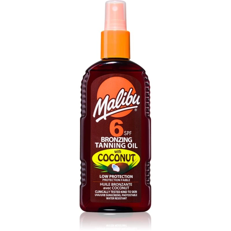 Image of Malibu Bronzing Tanning Oil Coconut SPF6 200ml