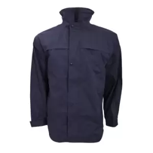 image of Result Mens Mid-Weight Multi-Function Waterproof Windproof Jacket (M) (Navy/Sand)