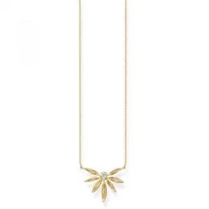 image of THOMAS SABO Magic Garden Gold Leaf Necklace