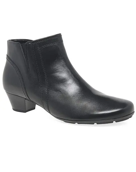 image of Gabor Heritage Standard Fit Ankle Boots Black Female 5 RS20006