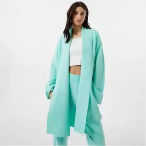 Image of Jack Wills Lounge Longline Knitted Cardigan - Green
