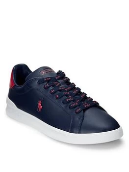Image of Polo Ralph Lauren Heritage Court Trainers - Navy, Size 11, Men