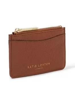 image of Katie Loxton Cara Curve Cardholder - Cognac, Cognac, Women