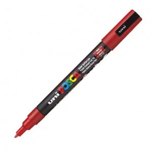 Image of Posca PC-3M Marker Fine Red PK1
