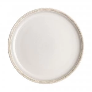 image of Natural Canvas Textured Coupe Dinner Plate