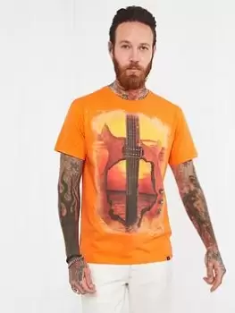 Image of Joe Browns Blow Your Mind Tee - Orange, Size 2XL, Men