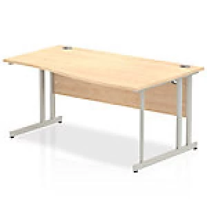 image of Impulse Cantilever 1600 Right Hand Wave Desk Maple