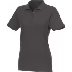 image of Elevate Womens/Ladies Beryl Short Sleeve Organic Polo Shirt (M) (Storm Grey)