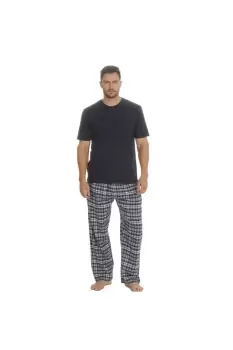 Image of Jersey Plaid Short Sleeve Pyjama Set