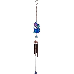 image of Blue Slinky Cat Windchime