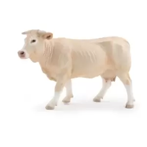 Image of Papo Farmyard Friends Blonde D'Aquitaine Toy Figure, Three Years...