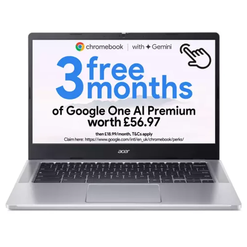 Image of Acer 14" Chromebook 314 CB314-4HT - Silver