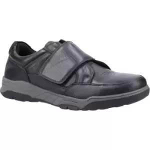 Image of Hush Puppies Mens Fabian Touch Fastening Leather Shoes UK Size 8 (EU 42)