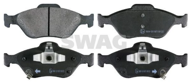 Image of Brake pad set SWAG 33 10 6452