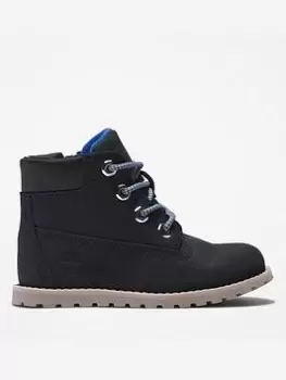Image of Timberland POKEY PINE 6" BOOT WITH BOOT, Navy, Size 11 Younger