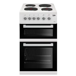 image of Beko KD531AW Double Oven Electric Cooker