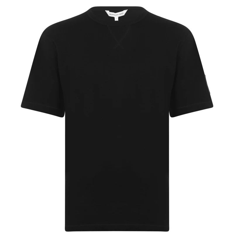 Image of Calvin Klein Jeans Monogram Badge T-Shirt CK Black male XL