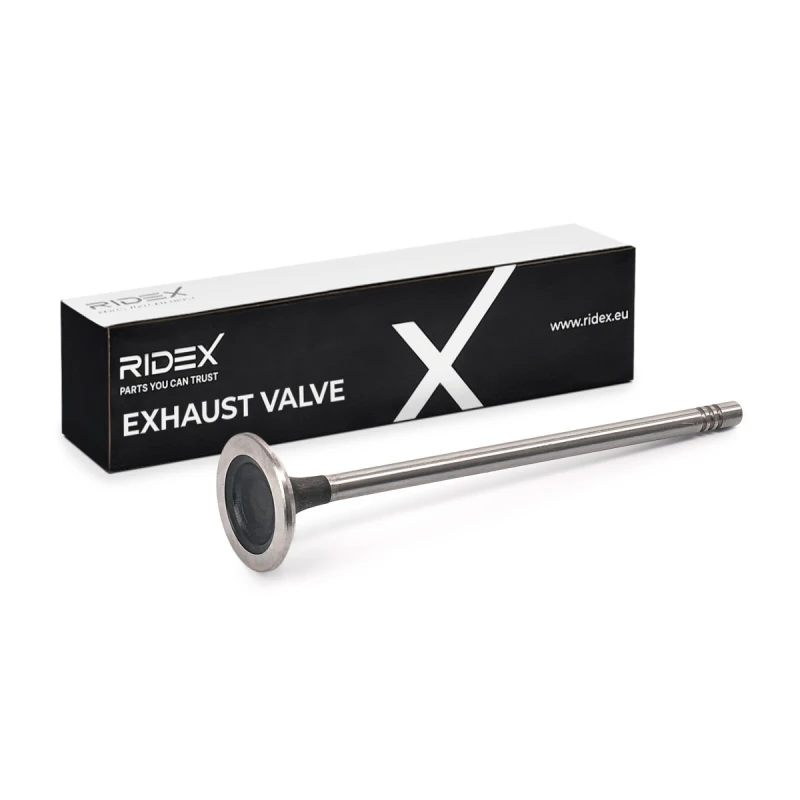 Image of RIDEX 1270O0036 Exhaust Valve Chrome-Mangan-Nickel Steel Exhaust Valve (1270)