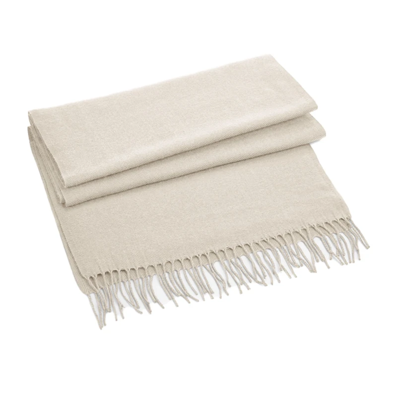 Image of Beechfield Beechfield Men Classic Woven Scarf in Light Beige Light Beige One Size Male 5063238393660