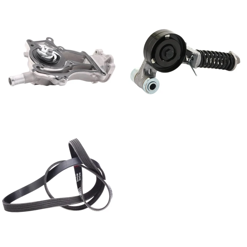 Image of RIDEX 4172P0115 Water Pump + V-Ribbed Belt Kit Water Pump + V-Ribbed Belt Kit (4172)