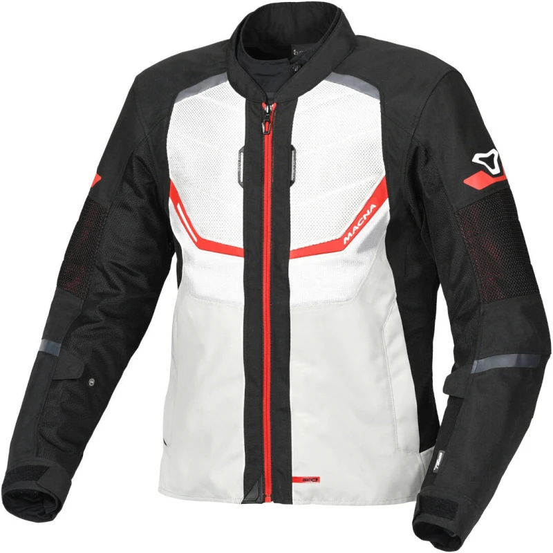 Image of Macna Tondo Textile Summer Jacket Gray Red Size M