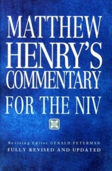 Image of Matthew Henrys Commentary for the Niv by Gerald Peterman Hardback