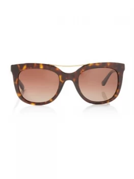 image of Tory Burch Dark Tortoise TY7105 square sunglasses GreenBrown