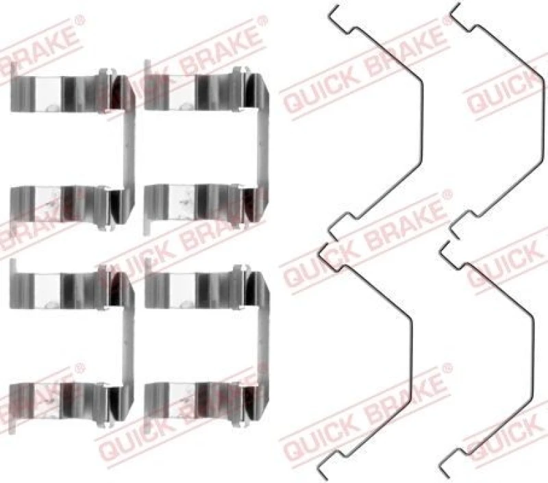 Image of QUICK BRAKE Brake pad fitting kit QUICK BRAKE 109-1158
