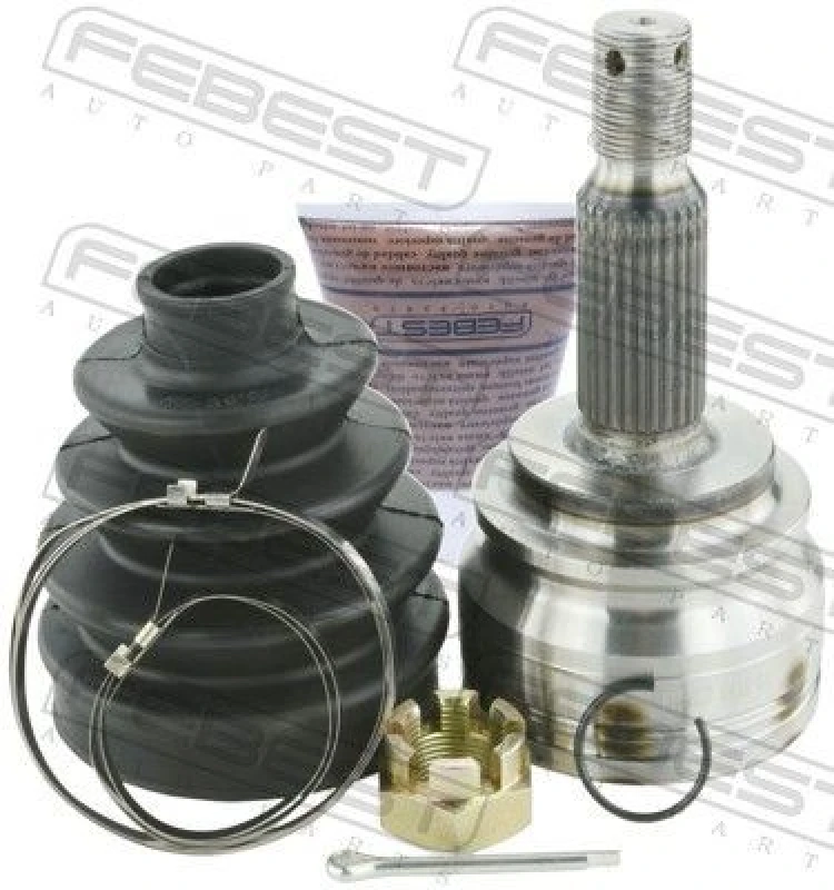 Image of FEBEST 0410-GA CV Joint Front Axle Joint Kit,drive shaft (5)