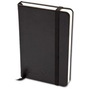 image of Silvine Executive A5 Notebook Soft Feel 160 Pages Black