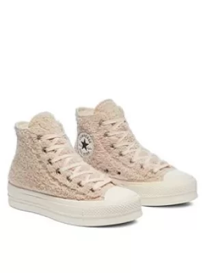 Converse Chuck Taylor All Star Lift Hi, Pink, Size 5, Women