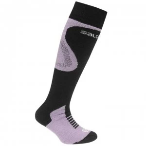Image of Salomon XMax Socks Junior Girls - Black/Lila