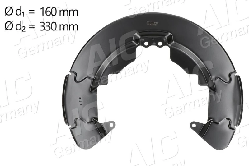 Image of Brake disc backing plate AIC 58107