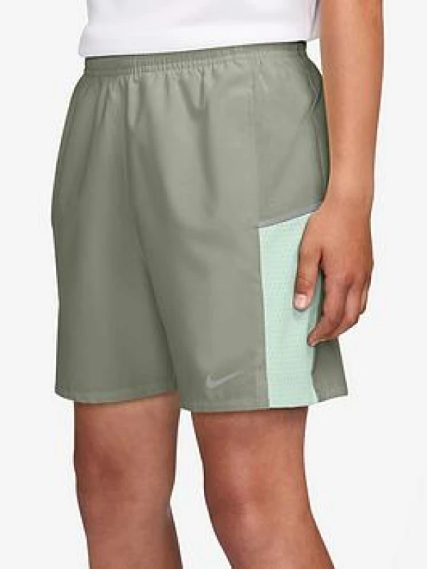 Image of Nike Kids Performance Running Shorts - Green Male 7 - 8 Years