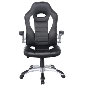 Image of Alphason Talladega Adjustable Racing Chair - Black/White