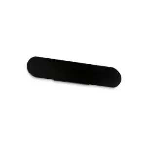 Image of Echo Flush Integrated LED Wall Lamp Black 40cm 3000K
